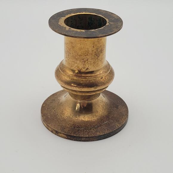 Brass Candlestick 2.5" Tall Removable Base - Picture 2 of 9
